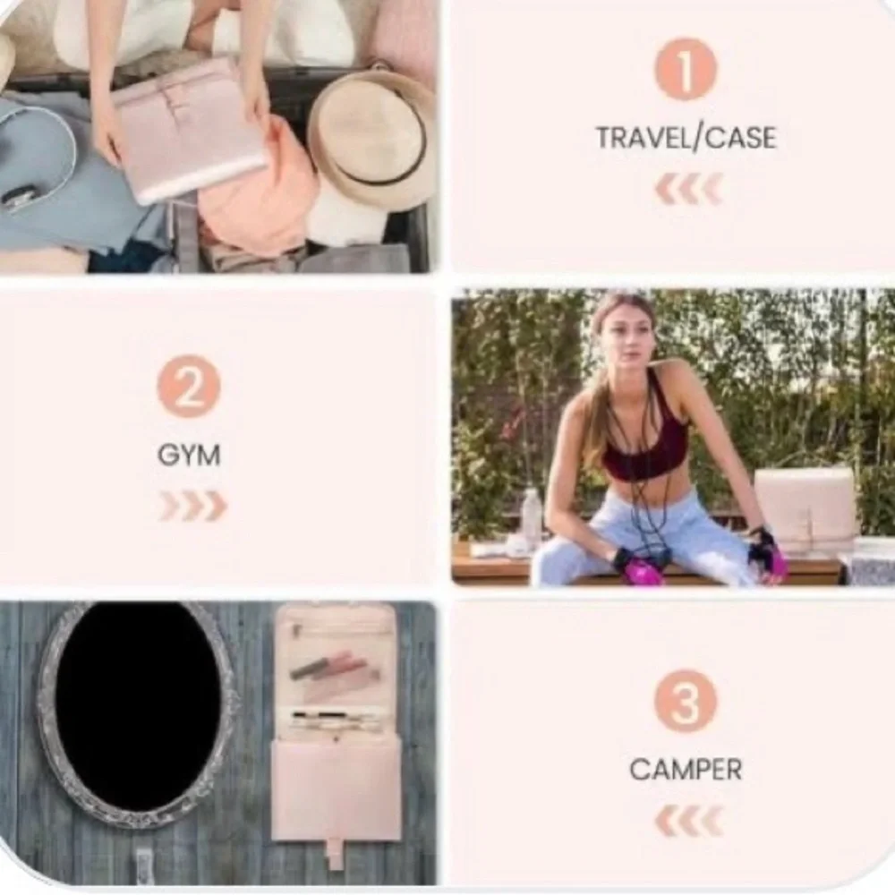Women's Pink Travel Toiletry Bag